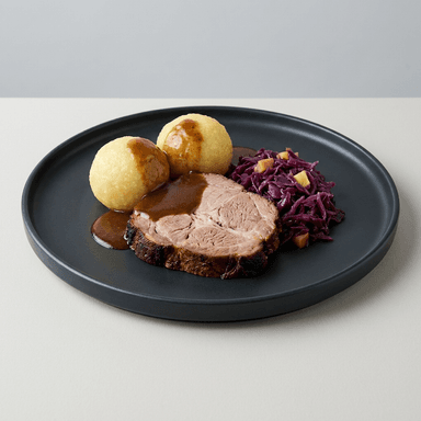 Serviervorschlag: Schweinebraten