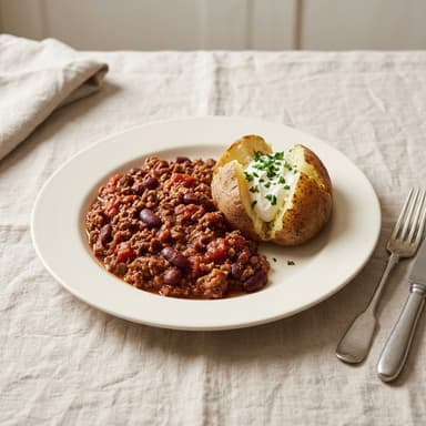 Serviervorschlag: Chili con Carne